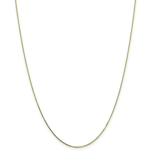 10k Yellow Gold 16in .7mm Box Necklace Chain 10k Yellow Gold 16in .7mm Box Necklace Chain